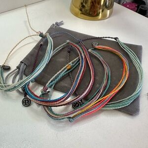 Pack of 6 multicolor pura vida bracelets